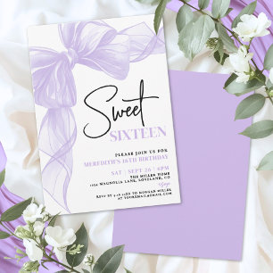Invitation Anniversaire 16 ans Sweet Sixteen