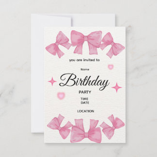 Invitation anniversaire 1ère année modifiable | No