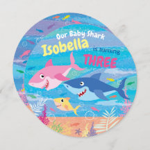 Anniversaire 3, Sous la mer, 3 requins, fête