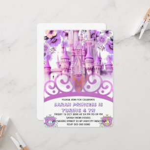 Invitation anniversaire 4 ans modifiable Quatre fo