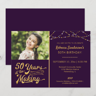 Invitation Anniversaire 50 ans   50 ANS DANS LA FABRICATION D