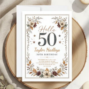 Invitation Anniversaire 50 ans d'Automne