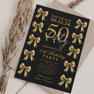 Invitation anniversaire 50 ans fête d'anniversaire