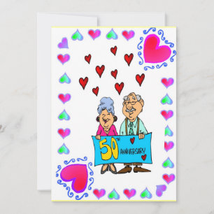 Invitation Anniversaire - 50e Or