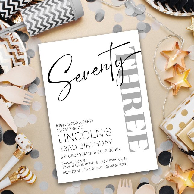 Invitation Anniversaire adulte 71 72 73 74 75 76 77 78 79 (Créateur téléchargé)