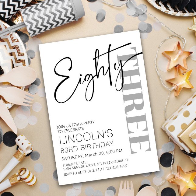 Invitation Anniversaire adulte 81 82 83 84 85 86 87 88 89 (Créateur téléchargé)