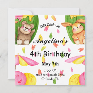Invitation Anniversaire Amis de Crème Glacée