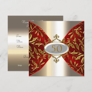 Invitation Anniversaire Anniversaire de Mariage aspect Métal 