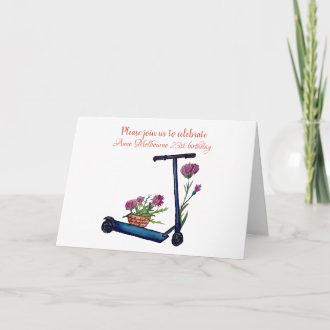 Invitation Anniversaire Art (Devant)