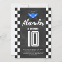 Anniversaire ATV Quad 4 roues Chalkboard