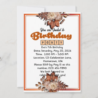 Invitation Anniversaire Bash : Vous êtes Invité !