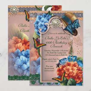 Invitation Anniversaire Brunch Fête des mères Déjeuner Invita