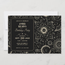 Anniversaire céleste de boho astrologie magique
