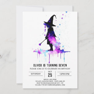 Invitation Anniversaire Chic Wand Wielder