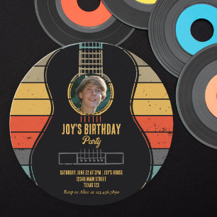 Invitation Anniversaire classique de guitare