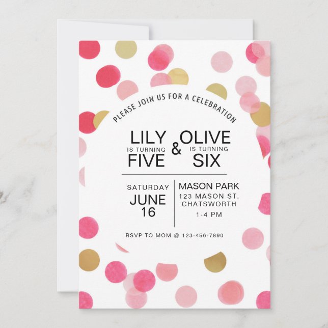 Invitation Anniversaire conjoint, anniversaire de naissance d (Devant)