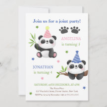 Anniversaire conjoint de Panda Boy et Girl