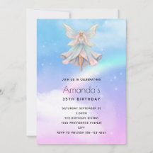 Anniversaire Couleurs Pastel Ange Magique Fée