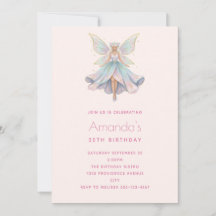 Anniversaire Couleurs Pastel de Fée Ange Magique