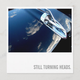 Invitation Anniversaire d'amant de voiture soixantième -