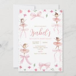 Invitation Anniversaire de Ballerina