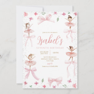 Invitation Anniversaire de Ballerina