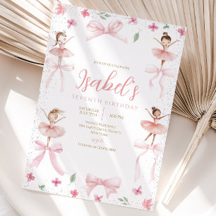 Invitation Anniversaire de Ballerine