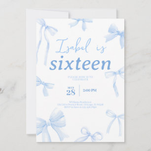 Invitation Anniversaire de Blue Bow