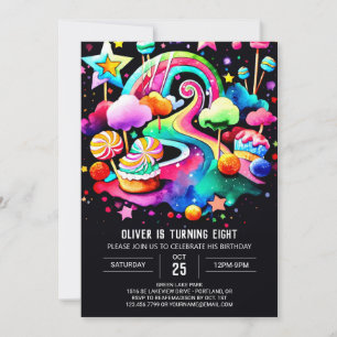 Invitation Anniversaire de Bohemian Candyland