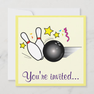Invitation Anniversaire de Bowling
