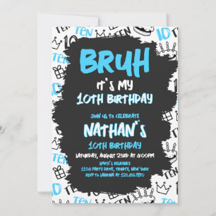 Invitation Anniversaire de Bruh