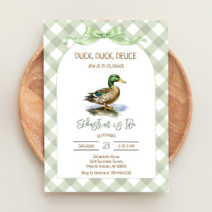 Invitation Anniversaire de Canard Colvert Deuce Canard