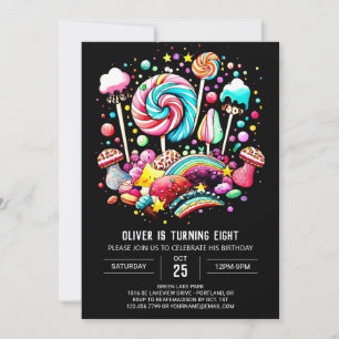 Invitation Anniversaire de Candy Wonderland