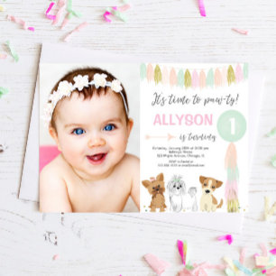 Invitation Anniversaire de Chien Chien Chien, Amoureux des an