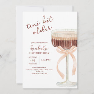 Invitation Anniversaire de Coquette Martini