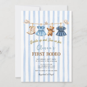 Invitation Anniversaire de Cowgirl Western Premier Rodéo Far