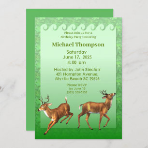 Invitation Anniversaire de Deer Hunter