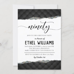 Invitation Anniversaire De Diamant Quatre-Vingt-Di