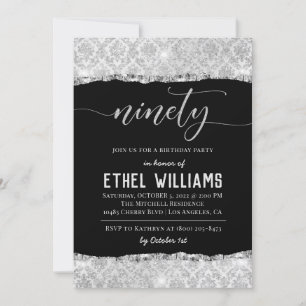 Invitation Anniversaire De Diamant Quatre-Vingt-Di