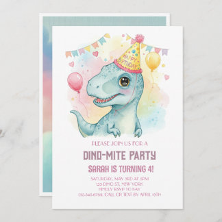INVITATION ANNIVERSAIRE DE DINO-MITE
