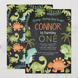 Invitation Anniversaire de Dinosaur