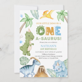 Invitation Anniversaire de Dinosaur