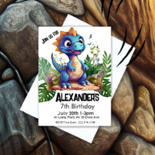 Invitation Anniversaire de Dinosaur