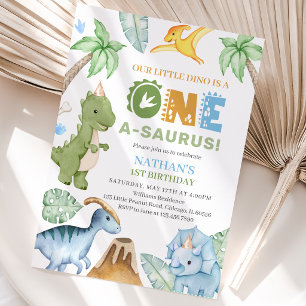 Invitation Anniversaire de dinosaure