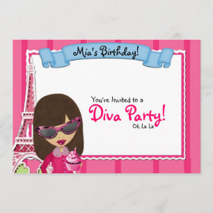 Invitation Anniversaire de Diva