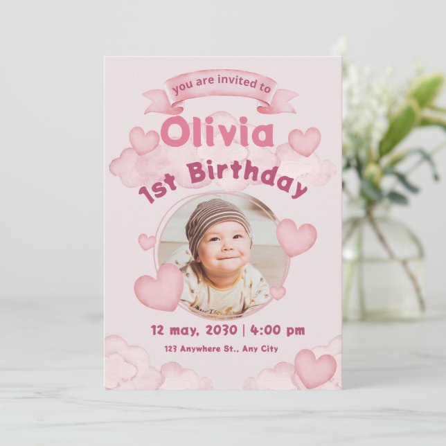 Invitation Anniversaire de enfant (Debout devant)