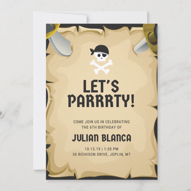 Invitation Anniversaire de enfant (Devant)