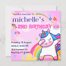 INVITATION ANNIVERSAIRE DE ENFANT AMUSANTE