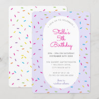 ANNIVERSAIRE DE ENFANT coloré arrosage bordure vio