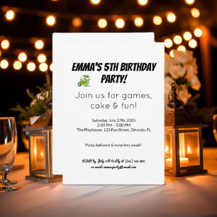 Invitation Anniversaire de enfant colorée